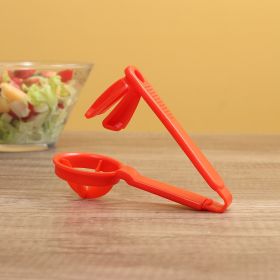1pc Tomato Slicer Cutter Grape Tools Cherry Kitchen Pizza Fruit Splitter; Small Tomatoes Accessories Manual Cut Gadget - Red