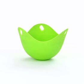 1pc Silicone Egg Cooker; Kitchen Cooking Tool 2.55x3.54inch - Green