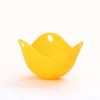 1pc Silicone Egg Cooker; Kitchen Cooking Tool 2.55x3.54inch - Orange