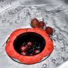 2pcs Flower Shaped Sink Strainer; Shower Sink Drains Cover; Kitchen Sink Colander; Sewer Hair Filter; Kitchen Accessories - Blue+Red