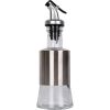 1PC Glass Seasoning Bottle Oil Bottle Stainless Steel Sheath Oil Pot Oil Pot Set Vinegar Bottle Soy Sauce Bottle Kitchen Supplies - 150ML