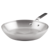 12" Stainless Steel Skillet Light Silver - Stainless Steel