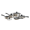 9-Piece Non-Stick Cookware Set, Champagne - Champagne