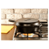 3.2qt Cast Iron Combo Cooker - black.