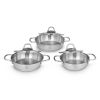 Serenk Definition 6 Pieces Stainless Steel Egg Pan Set - Default Title