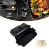 13" Stoneware Covered Baking Dish, Onyx - Black
