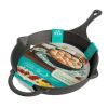 Timeless Beauty Pre-Seasoned Plus 12" Cast Iron Fry Pan - black.