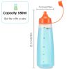 3pcs; Condiment Squeeze Bottles; Plastic Condiment Squeeze Bottles With Squeeze Top; Sauce Squeeze Bottles For Sauces; Kitchen Supplies - 3