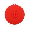 1pc 10.3in/25.8cm Large Silicone Fresh Keeping Lid; Heat Resistant Strong Sealing Microwave Cover; Kitchen Accessories - Red