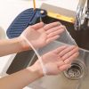 2pcs Kitchen Sink Drain Rack With Filter Multi-Functional Triangular Sink Rack Disposable Kitchen Waste Filter - Blue Yellow