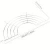 1pc Semicircle Stainless Steel Food Cooling Rack; Frying Rack; Kitchen Tools - 1pc