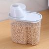 1pc 1.9L Kitchen Cereals Jar; Kitchen Storage Box; Airtight Food Storage Containers; Kitchen Supplies - Green