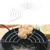 1pc Semicircle Stainless Steel Food Cooling Rack; Frying Rack; Kitchen Tools - 1pc