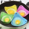 1pc Silicone Egg Cooker; Kitchen Cooking Tool 2.55x3.54inch - Green