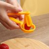 1pc Tomato Slicer Cutter Grape Tools Cherry Kitchen Pizza Fruit Splitter; Small Tomatoes Accessories Manual Cut Gadget - Red