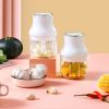 1pc Household Small Electric Garlic Masher; Garlic Chopper; Wireless Vegetable Mincer; Portable Mini Food Processor; Kitchen Gadgets - Green