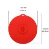1pc 10.3in/25.8cm Large Silicone Fresh Keeping Lid; Heat Resistant Strong Sealing Microwave Cover; Kitchen Accessories - Red
