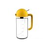 1pc 2-in-1 Oil Bottle Spray And Automatically Open Pour Olive Oil Gravy Boats Grill Sprayer Leak-proof Nozzle BBQ Kitchen Accessories - White