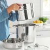 Stainless Steel 8-Quart Multi-Cooker with Glass Lid - Stainless steel
