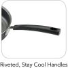 PrimaWare 5 Quart Non-Stick Covered Jumbo Cooker - Gray