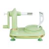 Apples Machine Peeler Clipping Fruit Peeling Slicer Cutter Peeler Kitchen Tool Handcrank Fruit Peeler Automatic Rotation Peeling - Light Green