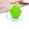 1pc Silicone Egg Cooker; Kitchen Cooking Tool 2.55x3.54inch - Orange