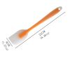 3pcs 1.57"x8.26" Translucent All-in-One Silicone Scraper; Cream Scraper - Mixed Color Pack Of Three