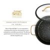 Non-Stick 5 QT Signature Stock Pot with Glass Lid, Black & Gold - Black