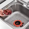 2pcs Flower Shaped Sink Strainer; Shower Sink Drains Cover; Kitchen Sink Colander; Sewer Hair Filter; Kitchen Accessories - Blue+Red