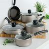 9-Piece Non-Stick Cookware Set, Champagne - Champagne