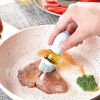 Kitchen Silicone Oil Bottle Glass Olive Oil Bottle Quantitative Extrusion Dispenser Pastry Steak Oil Brushes Baking BBQ Tool - Blue