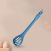 1pc; Multifunctional 3-in-1 Egg Whisk Food Holder Noodle Holder Baking Tool Egg Stirrer Manual Whisk 1 Pack 11.02''×2.76'' - Yellow
