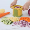 1pc Diced Onion; French Fries; Carrot And Ham; Cucumber And Potato Cutter; 5.91''×3.94''×3.35'' - White