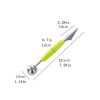 Double Head Stainless Steel Fruit Digging Spoon; Corrugated Carving Knife Watermelon Fruit Platter Tool; Spoon Digger - Yellow