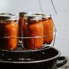 21.5-Quart Water Bath Canner with Jar Rack - black