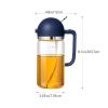 1pc 2-in-1 Oil Bottle Spray And Automatically Open Pour Olive Oil Gravy Boats Grill Sprayer Leak-proof Nozzle BBQ Kitchen Accessories - White